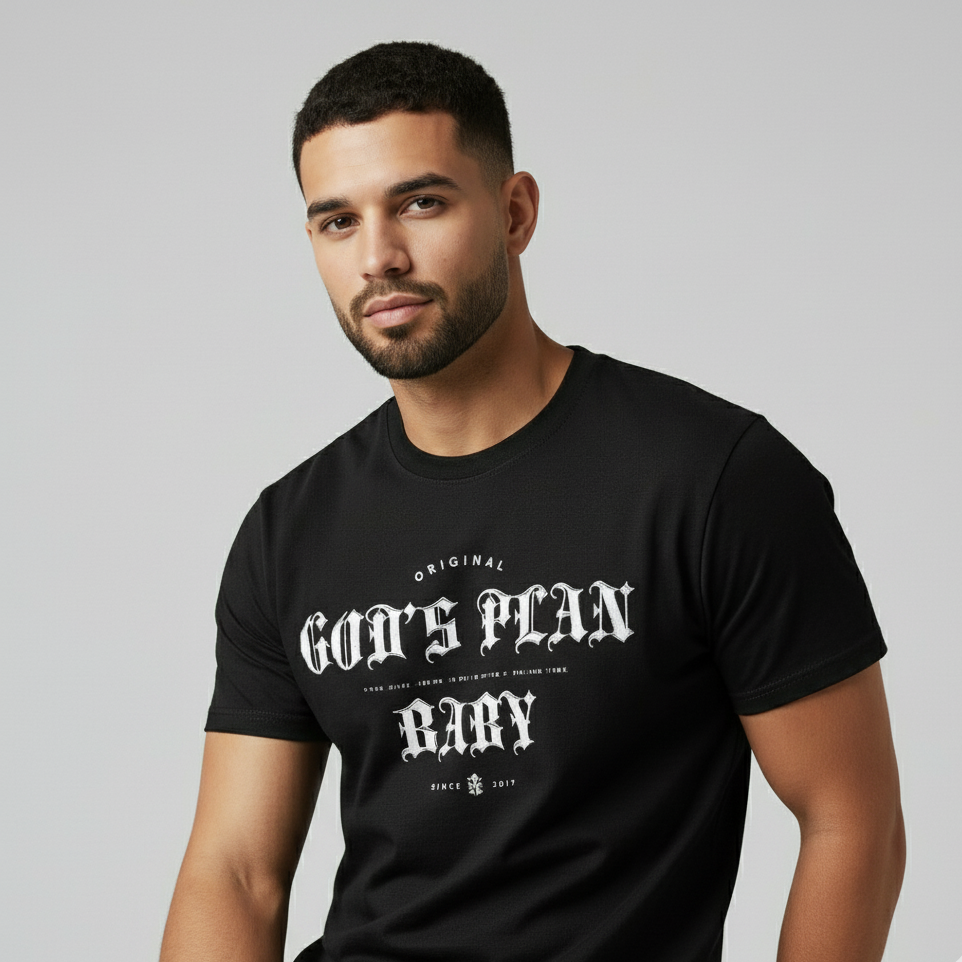GOD's PLAN BLACK T-SHIRT