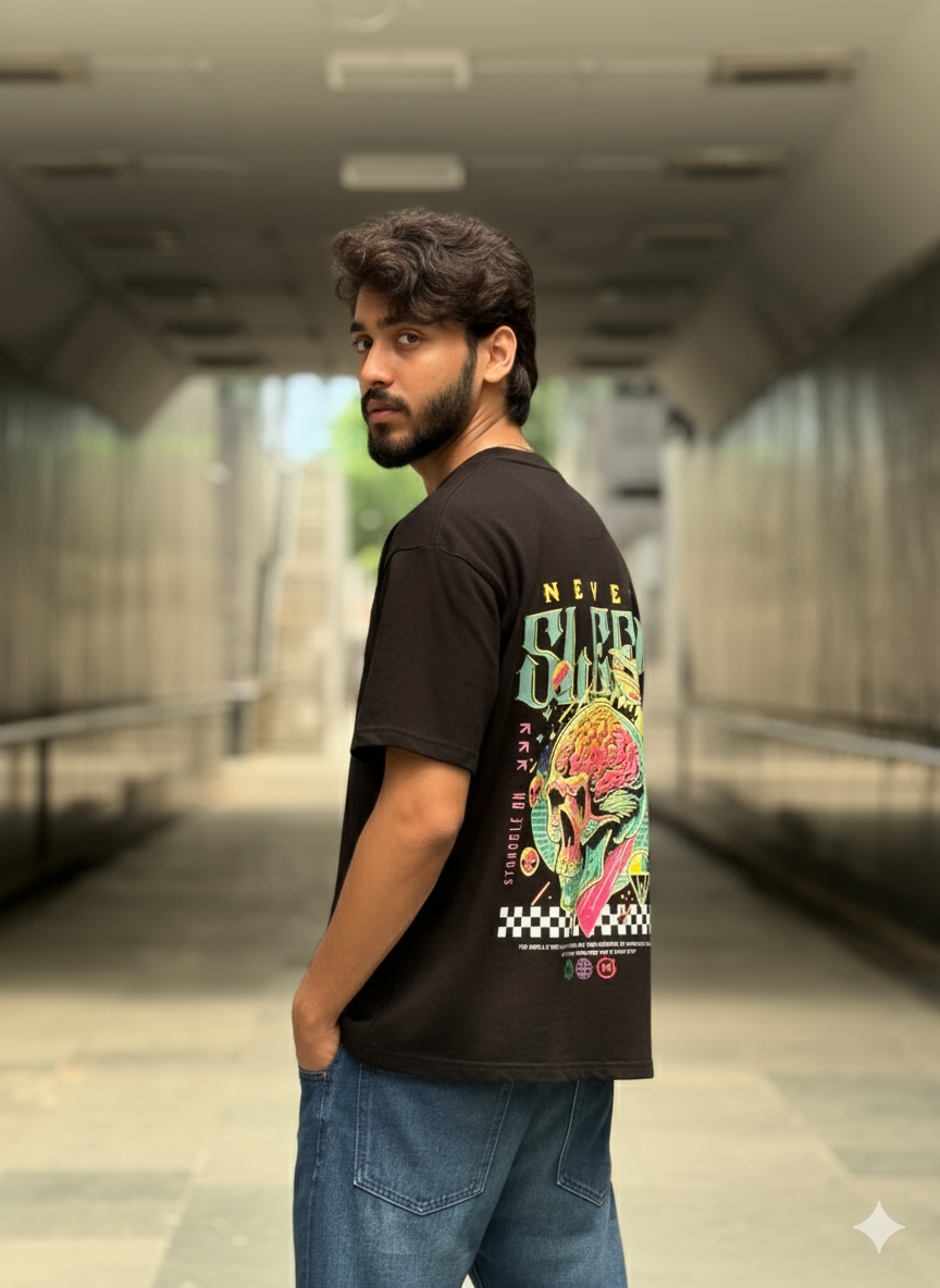 NEVER SLEEP T-SHIRT