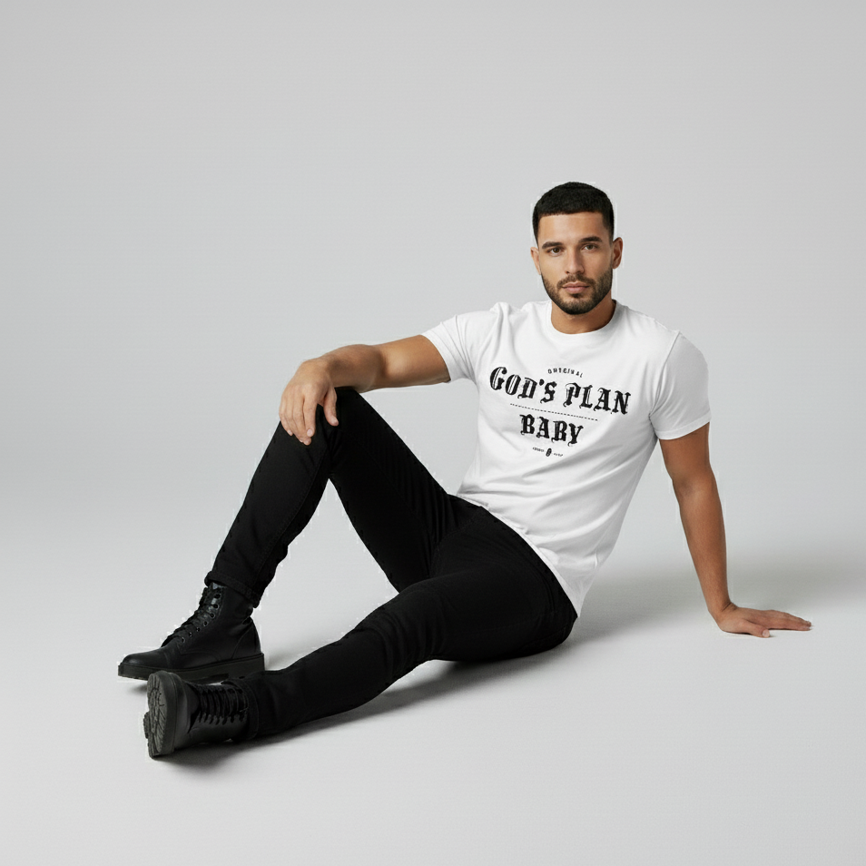 GOD's PLAN WHITE T-SHIRT