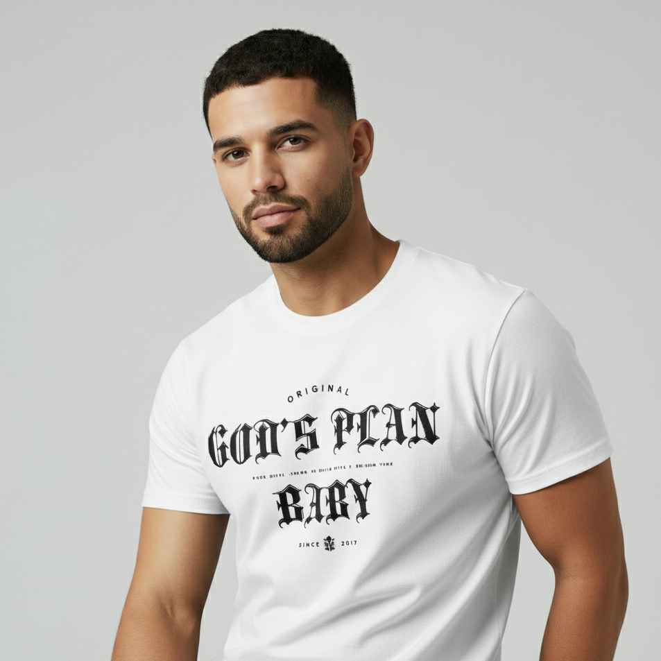 GOD's PLAN WHITE T-SHIRT