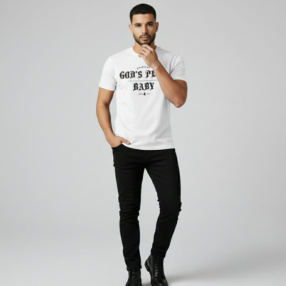 GOD's PLAN WHITE T-SHIRT