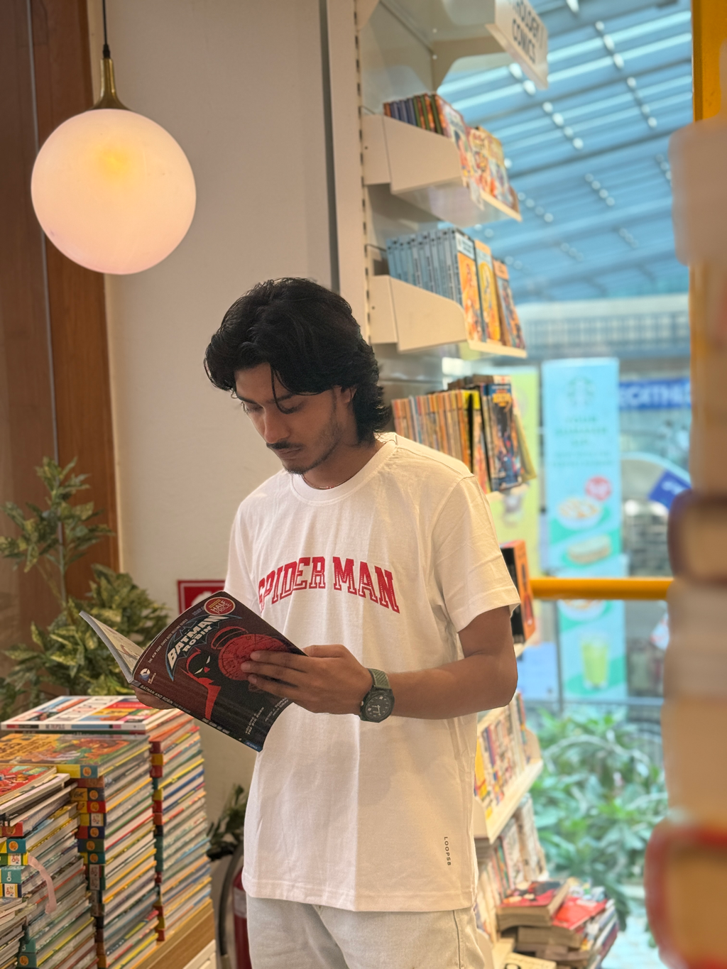 SPIDERMAN WHITE T-SHIRT