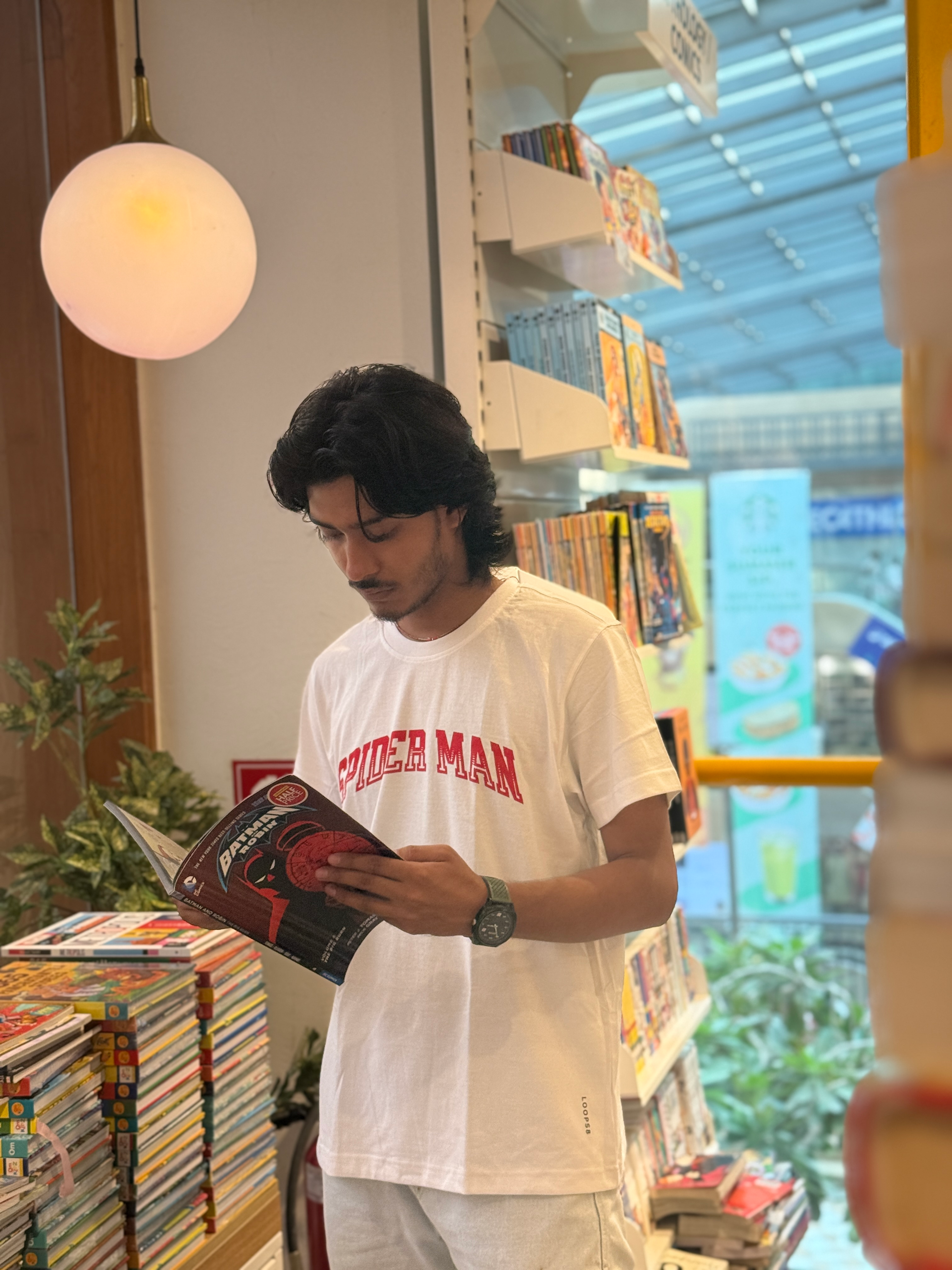 SPIDERMAN WHITE T-SHIRT