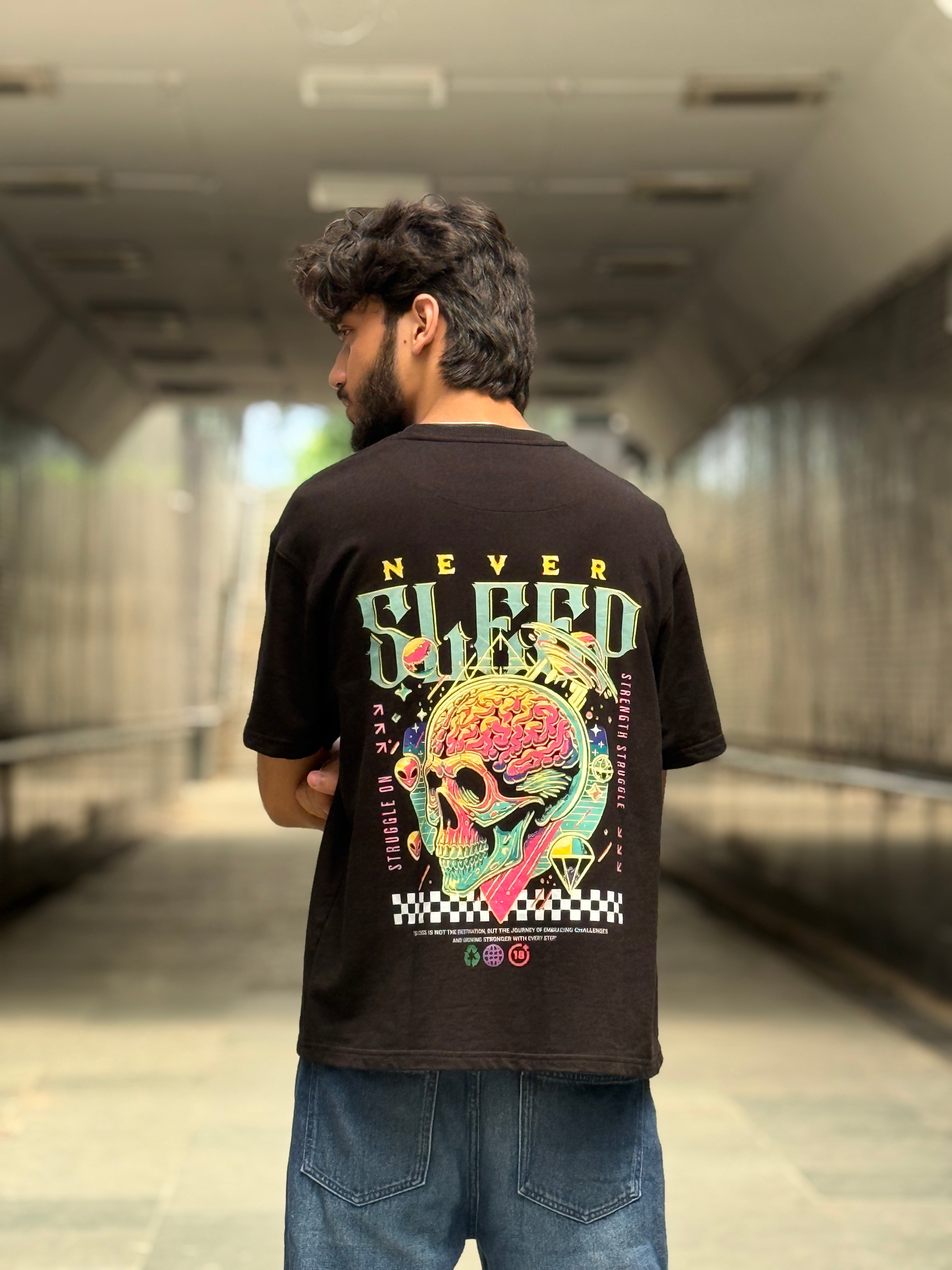NEVER SLEEP T-SHIRT